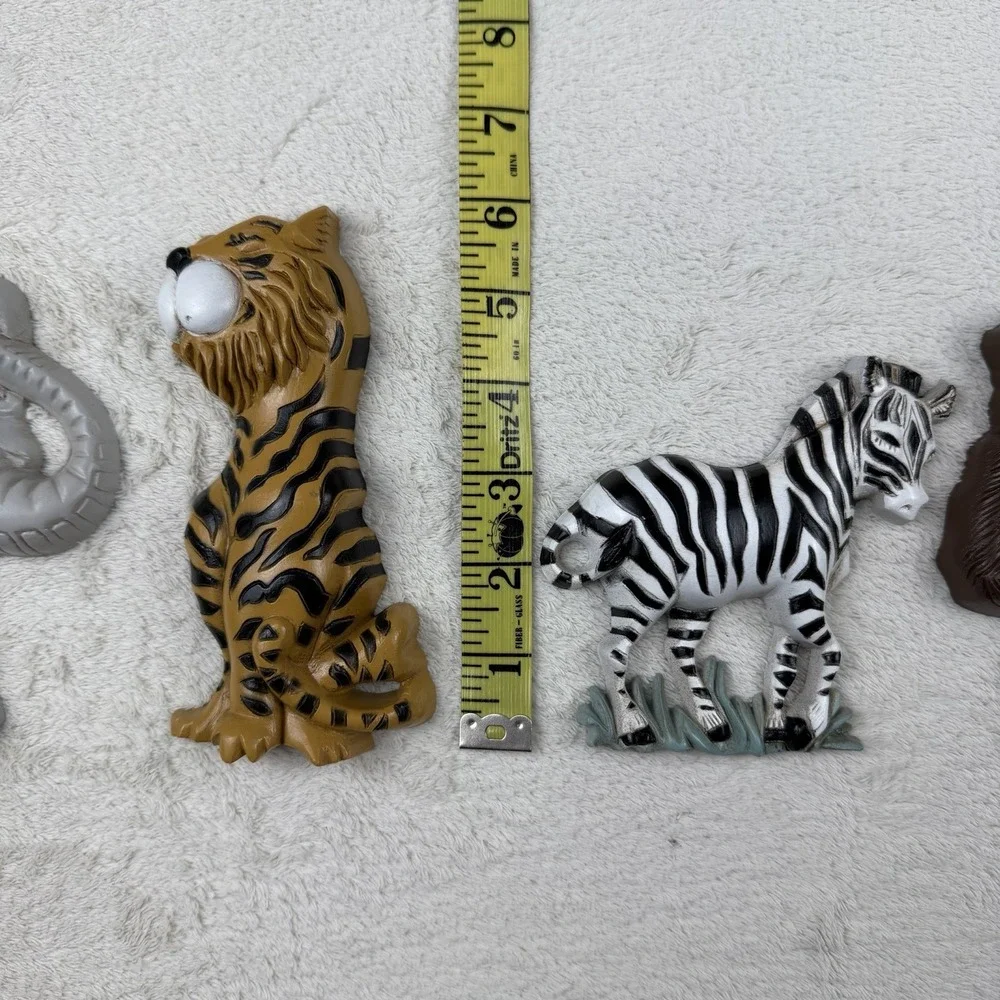 Vintage Burwood‎ Products Co Jungle Safari Animal Wall Art Lot- 90's Boho